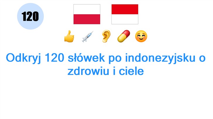 Odkryj 120 słówek po indonezyjsku o zdrowiu i ciele